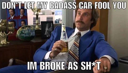 funding a car project when you're broke