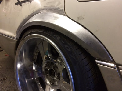 Lexus LS400 drift car flared arches