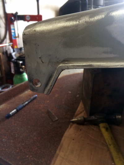 VW Corrado front arches new sections welded in