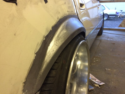 Lexus LS400 drift car flared arches